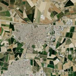 Puebla de la Calzada High Resolution Satellite Map