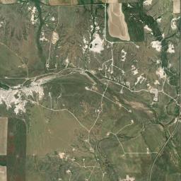 Aerial view of Smoky Hill River (moss agate)