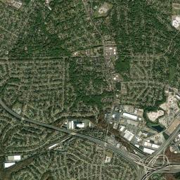 Springfield High Resolution Satellite Map