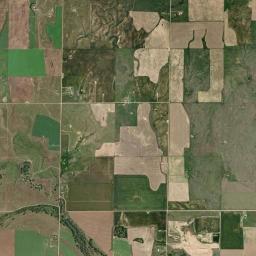 Aerial view of Smoky Hill River (chalk)