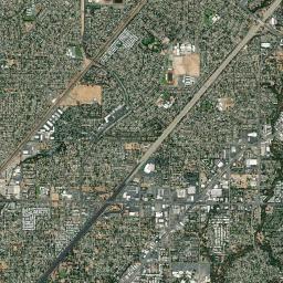 Foothill Farms High Resolution Satellite Map