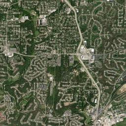 703 Oak Hall Lane, Ballwin, MO 63021 Satellite Map