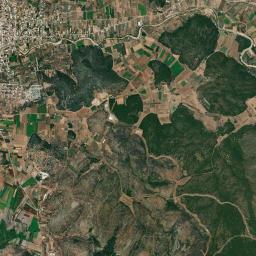 Psachná High Resolution Satellite Map