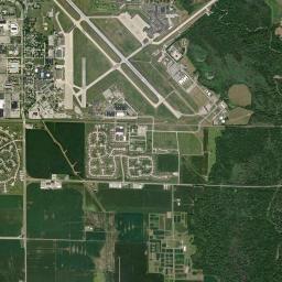 Scott Air Force Base High Resolution Satellite Map