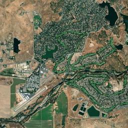 Rancho Murieta High Resolution Satellite Map