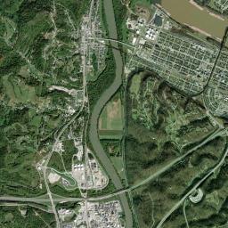 Kenova High Resolution Satellite Map