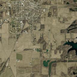 Oakland City High Resolution Satellite Map