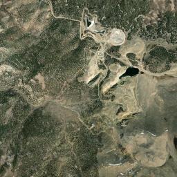 Aerial view of Aurora Ghost Town