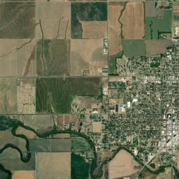 Larned High Resolution Satellite Map