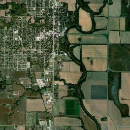 Burlington High Resolution Satellite Map