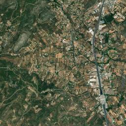 Afidnés High Resolution Satellite Map