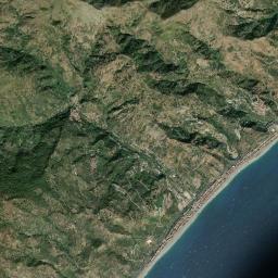 Scaletta Zanclea High Resolution Satellite Map