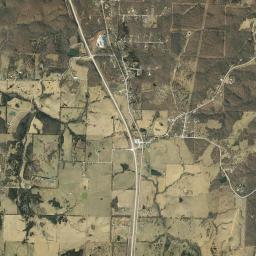 Aerial view of Decaturville Crater