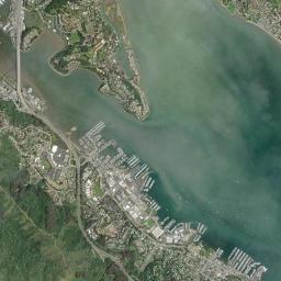 Sausalito High Resolution Satellite Map
