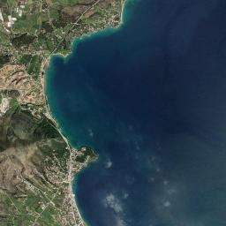 Loutrá Oraías Elénis High Resolution Satellite Map