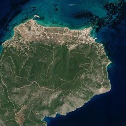 Megalochóri High Resolution Satellite Map