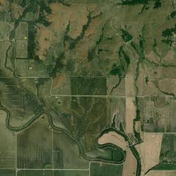 Aerial view of Verdigris River
