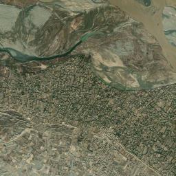 Qarqīn High Resolution Satellite Map