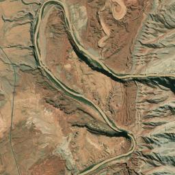 Aerial view of Mexican Hat