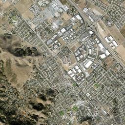 Morgan Hill High Resolution Satellite Map