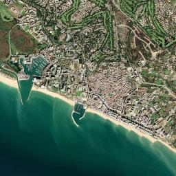 Quarteira High Resolution Satellite Map