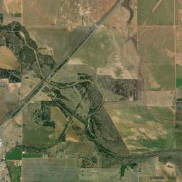 Aerial view of Medicine Lodge River