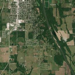 Aerial view of Baxter Springs