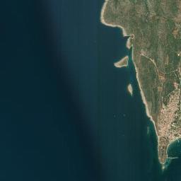 Methóni High Resolution Satellite Map