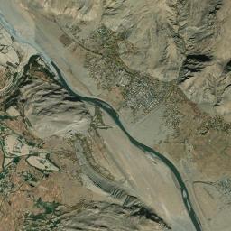 Ishqoshim High Resolution Satellite Map