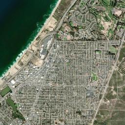 Seaside High Resolution Satellite Map