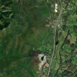 Aerial view of Limestone quarries