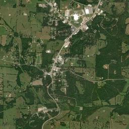 Ash Flat High Resolution Satellite Map