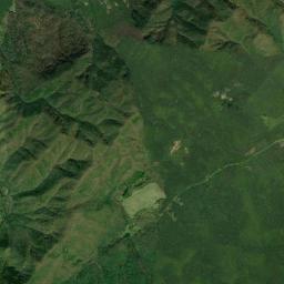 Aerial view of Bumpus Cove mining district
