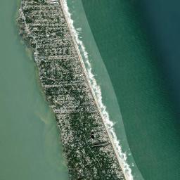 Southern Shores High Resolution Satellite Map