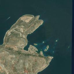 Megísti High Resolution Satellite Map