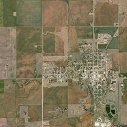 Okeene High Resolution Satellite Map