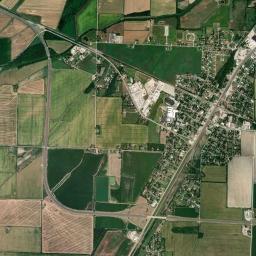 Hoxie High Resolution Satellite Map