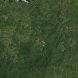 Aerial view of Little Pine Garnet Mine