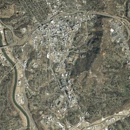 Asheville High Resolution Satellite Map