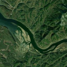 Aerial view of Little Tennessee River