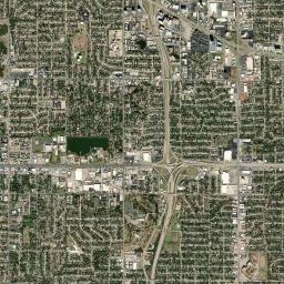 Northwest Expressway Service Road Oklahoma City OK Satellite Map