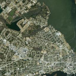 New Bern High Resolution Satellite Map