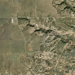 Aerial view of Palo Duro Canyon