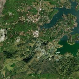 Aerial view of Chatuge Lake