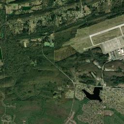 Little Rock Air Force Base High Resolution Satellite Map