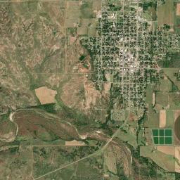 Mangum High Resolution Satellite Map
