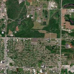 Muscle Shoals High Resolution Satellite Map