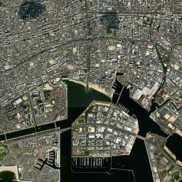 Nishinomiya-hama High Resolution Satellite Map