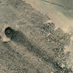 Aerial view of Amboy Crater