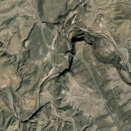 Aerial view of Under Burro Creek Bridge